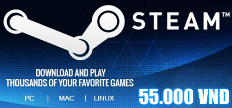 Steam Wallet Code 55,000 VND	 